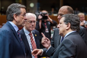Antonis Samaras, Jose Manuel Barroso, Enrico Letta, Herman Van Rompuy